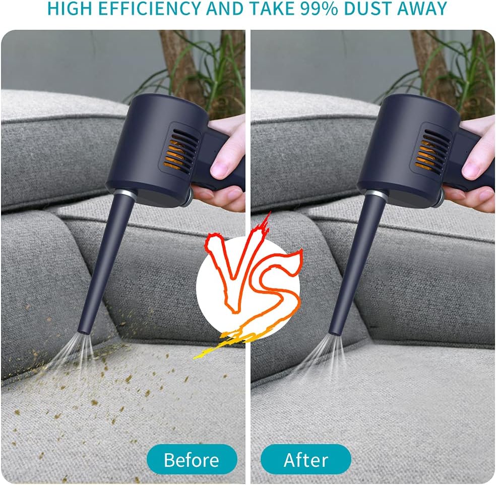 Navy Blue Electric Air Duster with Rechargeable Battery C20586