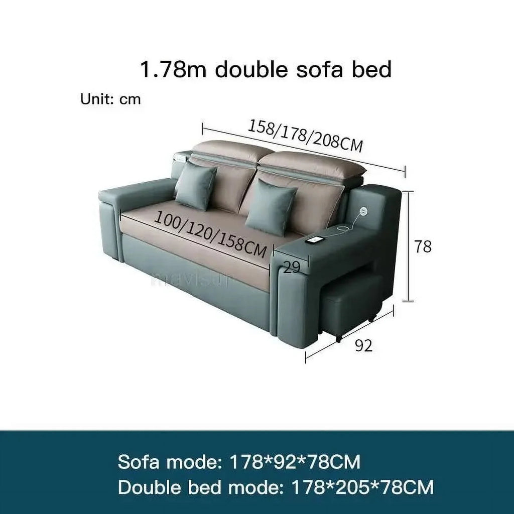 Multifunctional Technology Cloth Sofa Bed U84960