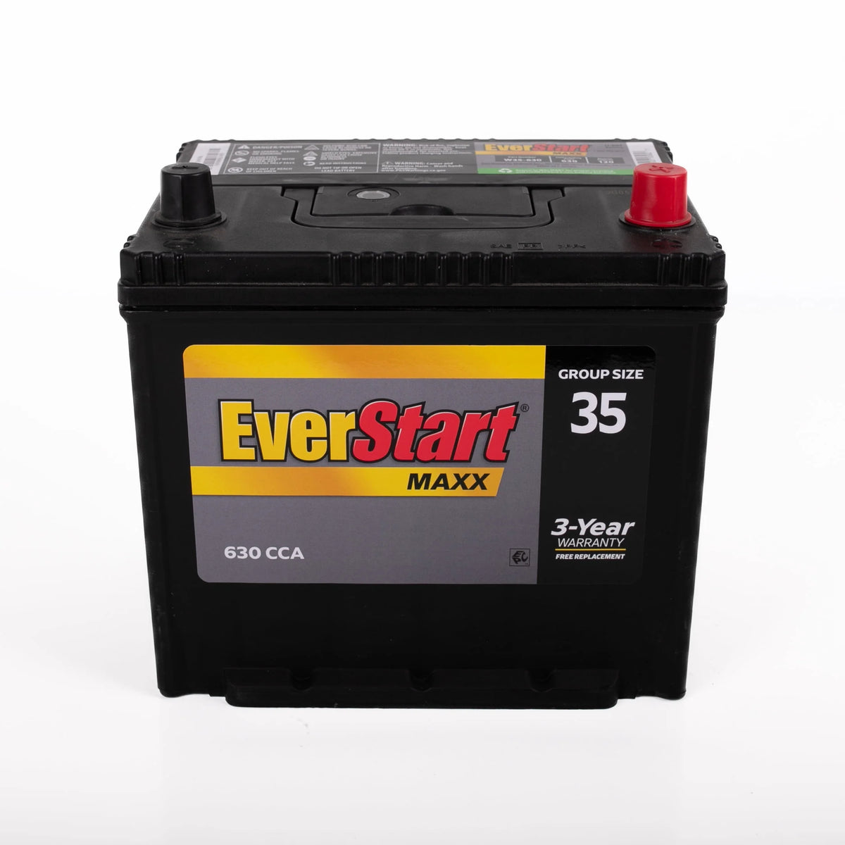 Lead Acid Automotive Battery, Group Size 35N, 12 Volt 640 CCA L823074