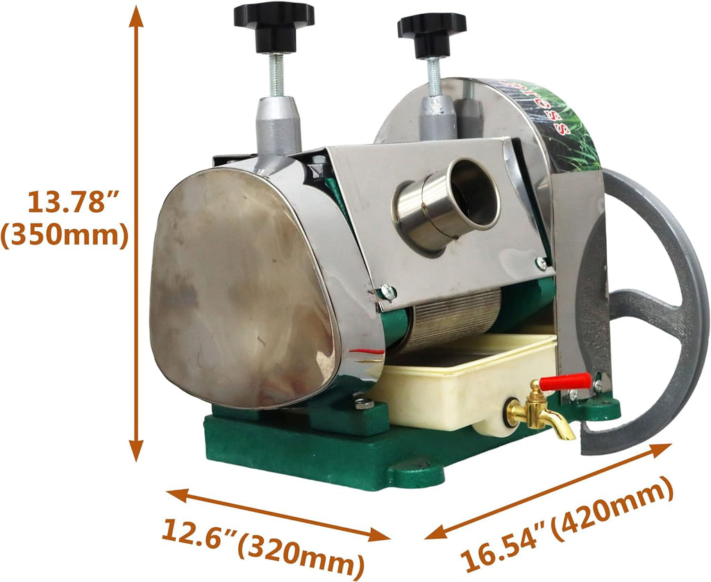 Manual Sugarcane Juice Extractor with Stainless Steel Shell J17586
