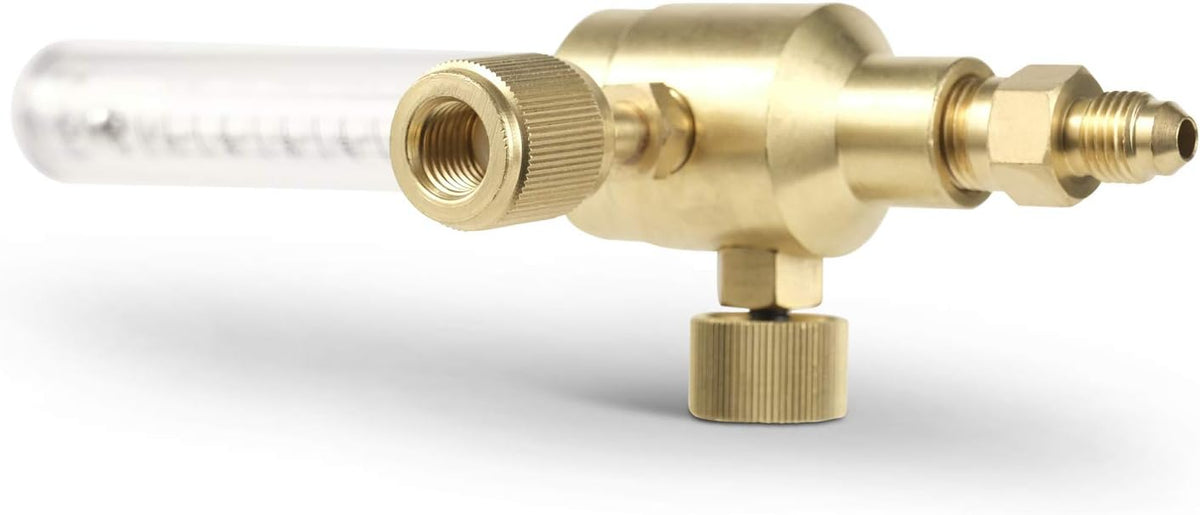 Nitrogen Flow Indicator 1/4 SAE Flare Inlet and Outlet 50PSI K3370
