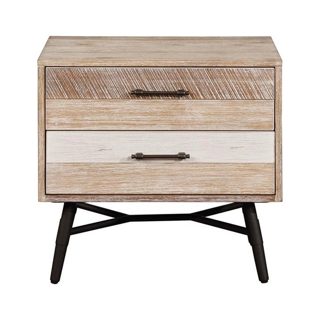 4-piece Brown Wood Eastern King Bedroom Set Q7777