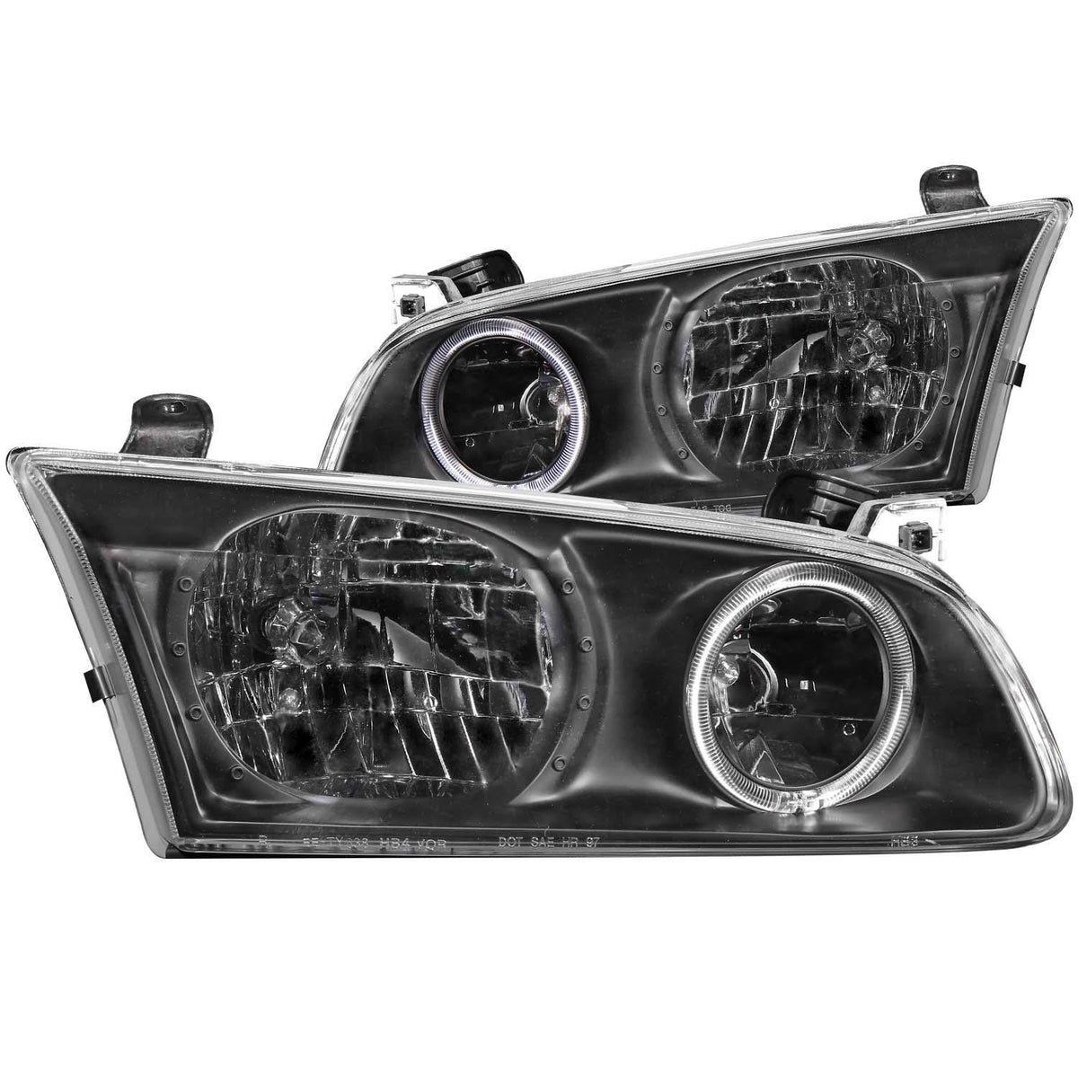 Black Halo Crystal Headlights for 2000-2001 Toyota Camry R626