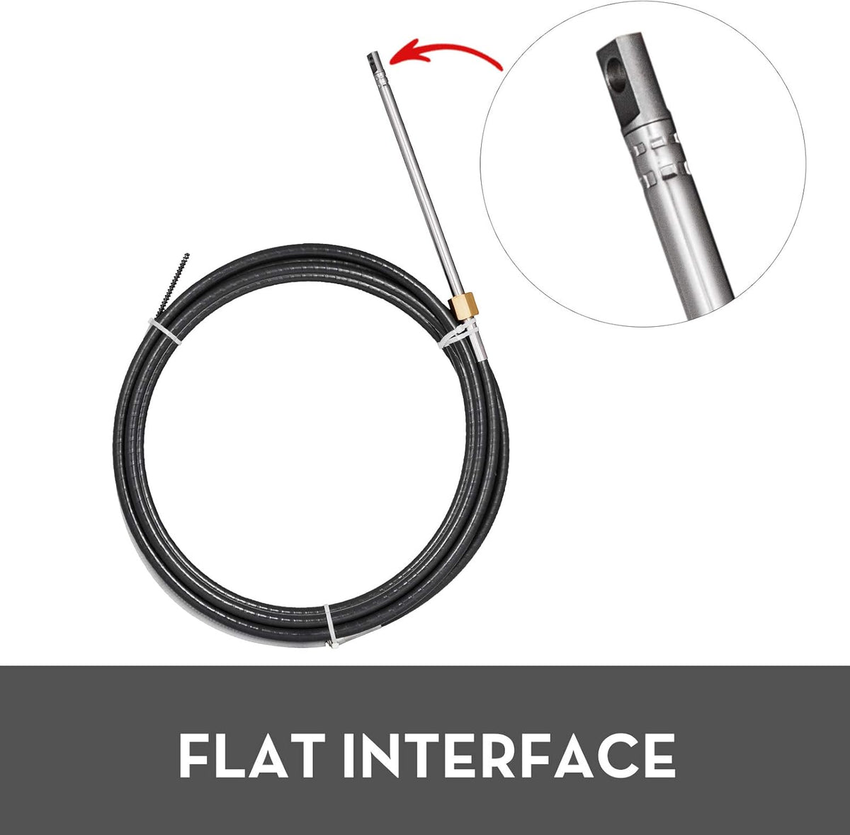 Boat Steering Cable 14 Feet Rotary Steering Kit R458232