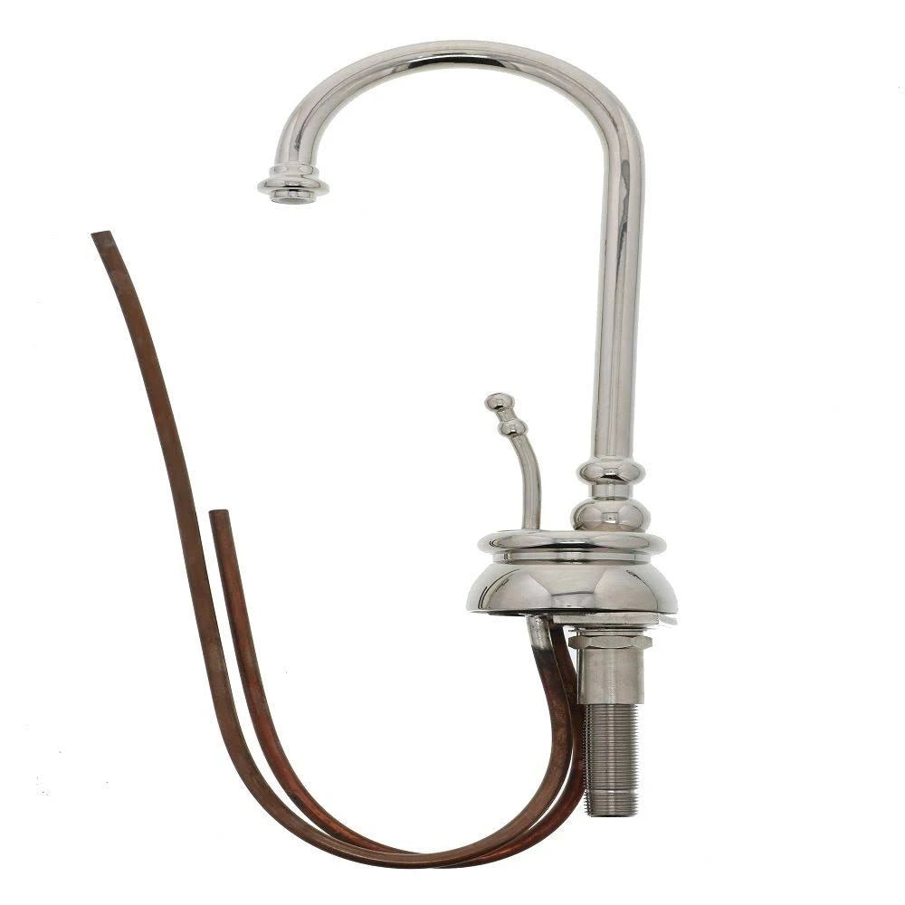 Antique Brass Hot Water Faucet with Traditional Body and Single Tilt Lever F234