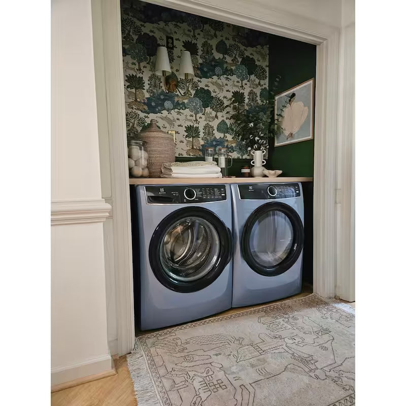 Electric Dryer with Instant Refresh in Glacier Blue M9541