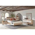 4-piece Brown Wood Eastern King Bedroom Set Q7777