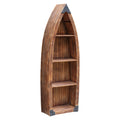 Rustic Wood 3 Shelf Bookcase A88257