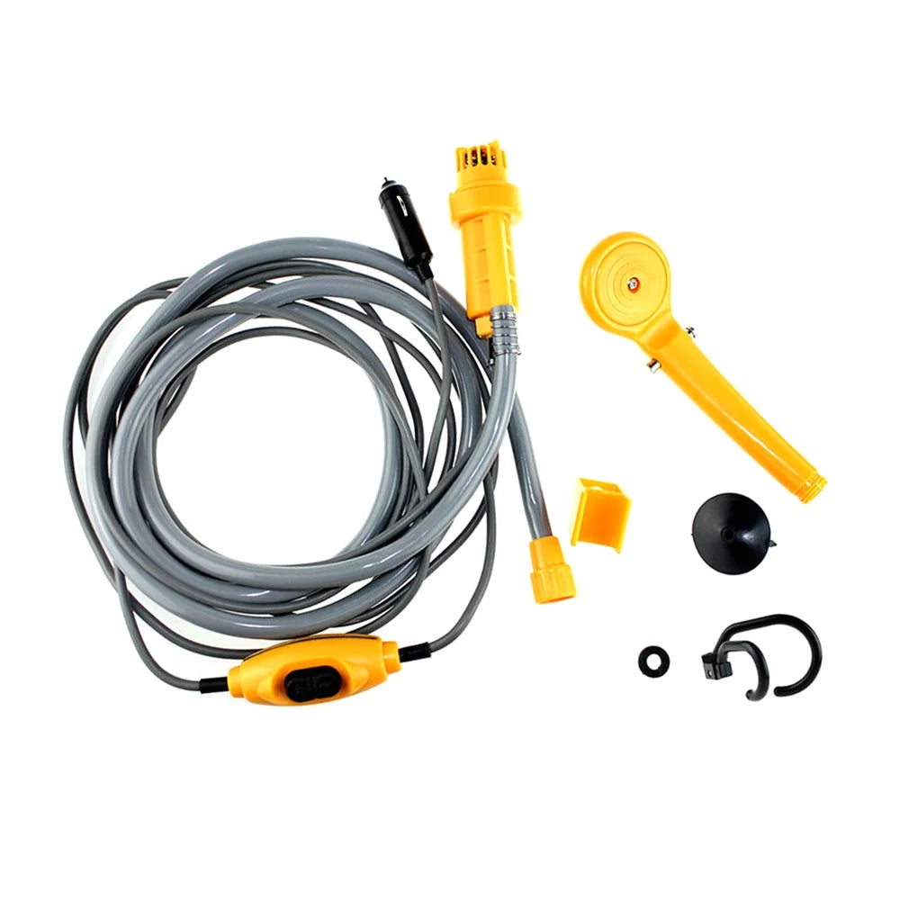 Portable Shower Kit with Pump, 6 Meter Cable, Max 2.5L Per Minute W264050