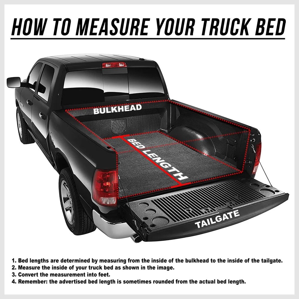 Tri-Fold Soft Tonneau Cover for Toyota Tacoma U5233