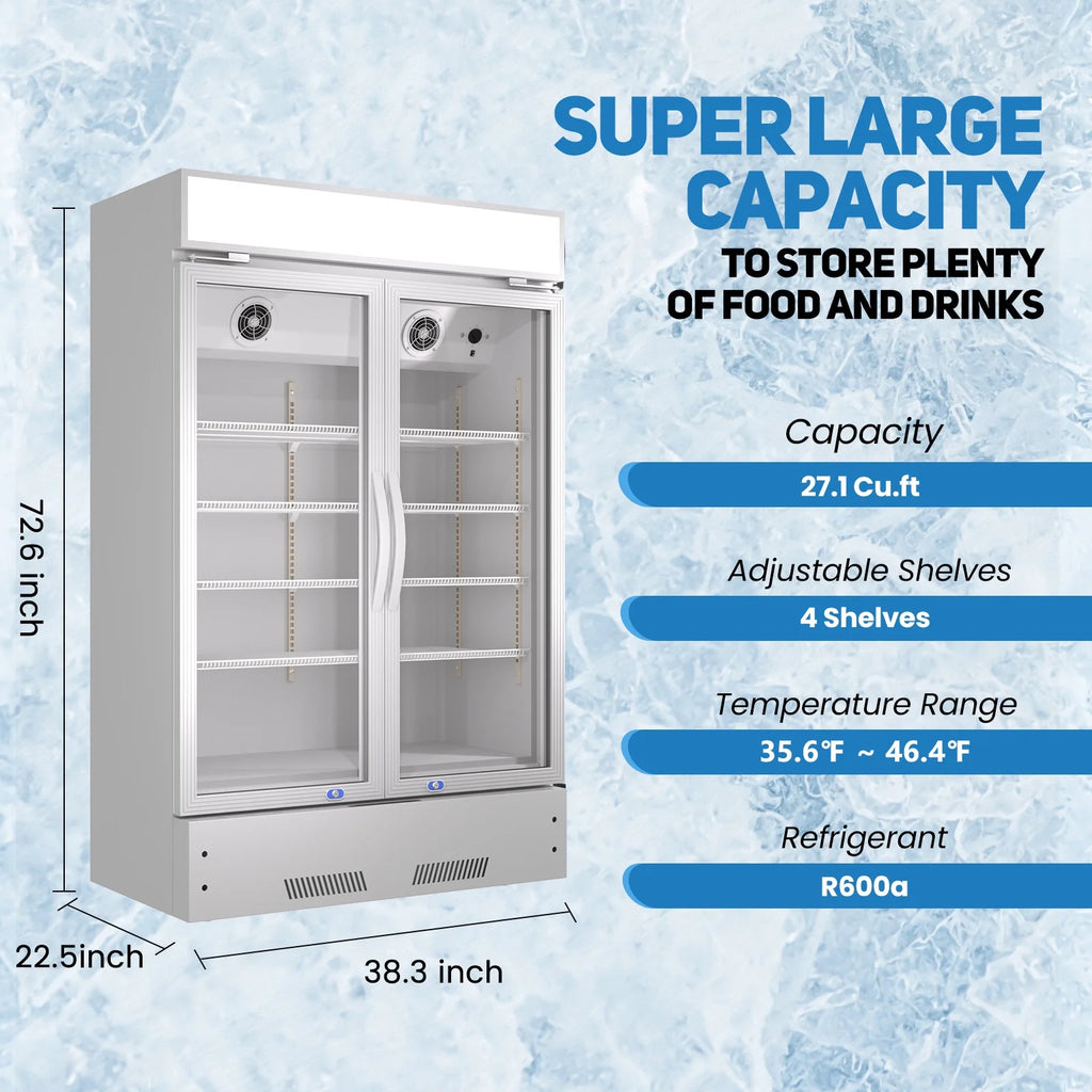 38" Glass Door Display Refrigerator 17 Cu.ft M561912