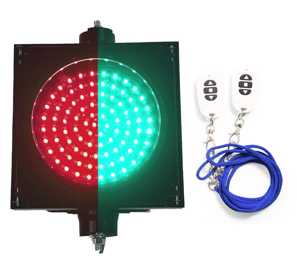 LED Traffic Stop Light 3 Light Red, Yellow, Green 8 Inch Diameter Lens, Industrial Loading Dock Bay Light, Indicator Light 85-265 VAC F33756