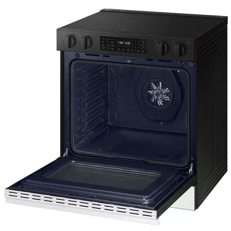 30 in. 6.3 cu. ft. 5 Element Slide-In Electric Range with Air Fry in White Glass O728963