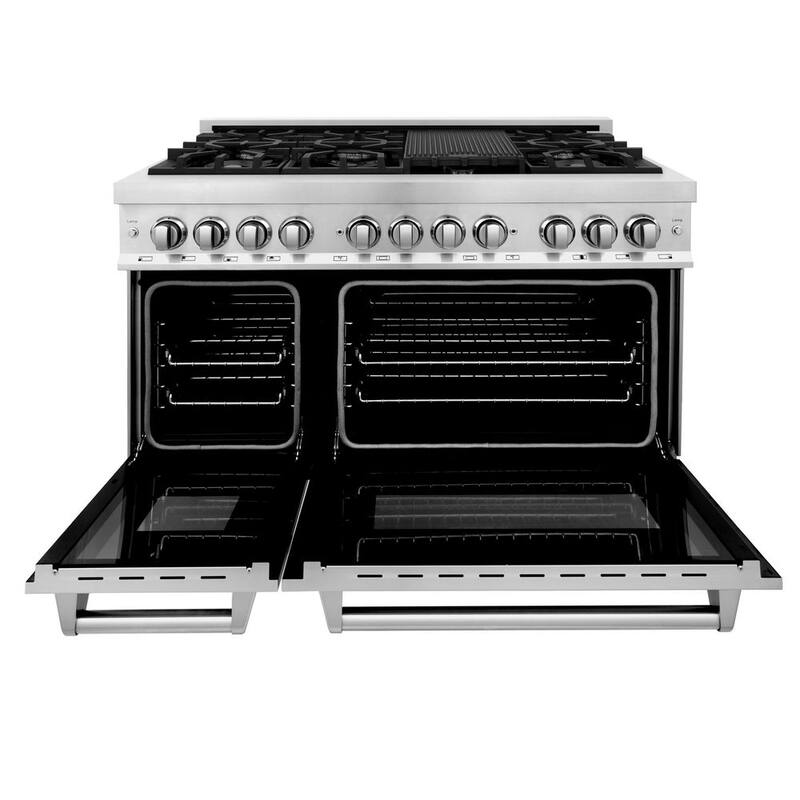 7 Burner Double Oven Dual Fuel Range in Stainless Steel N9729