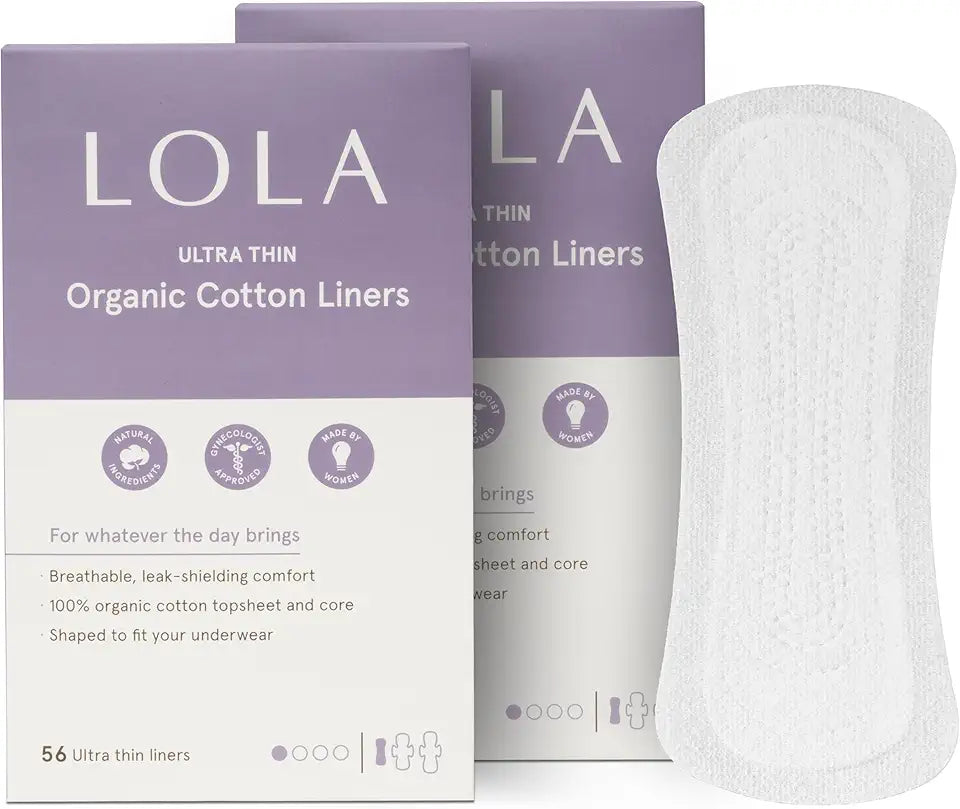 Ultra Thin Organic Cotton Panty Liners, 112 Count K222