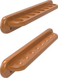 Solid Oak Wall Mounted Pool Cue Rack, Holds 8 Cues L966