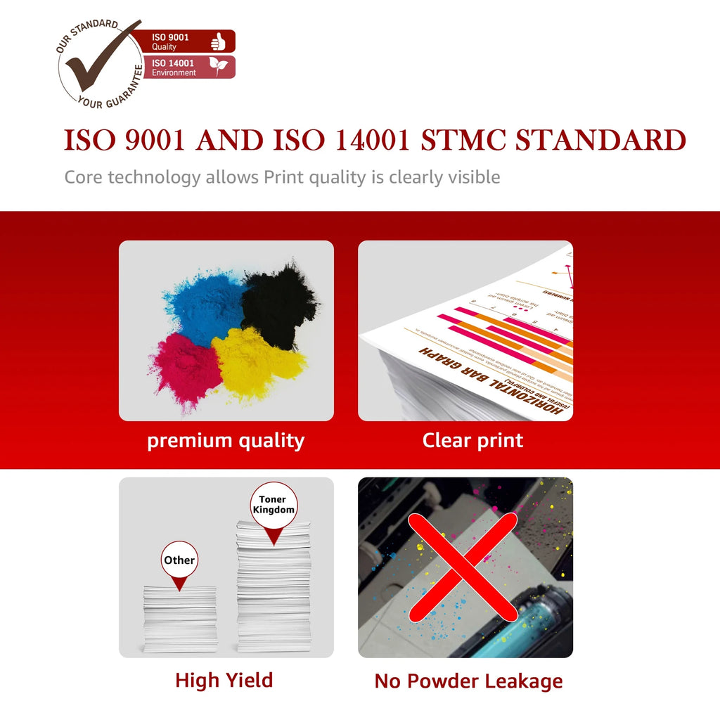 305X 305A CE410X Toner Cartridge for HP Laserjet Pro Printer Black Cyan Magenta Yellow M596