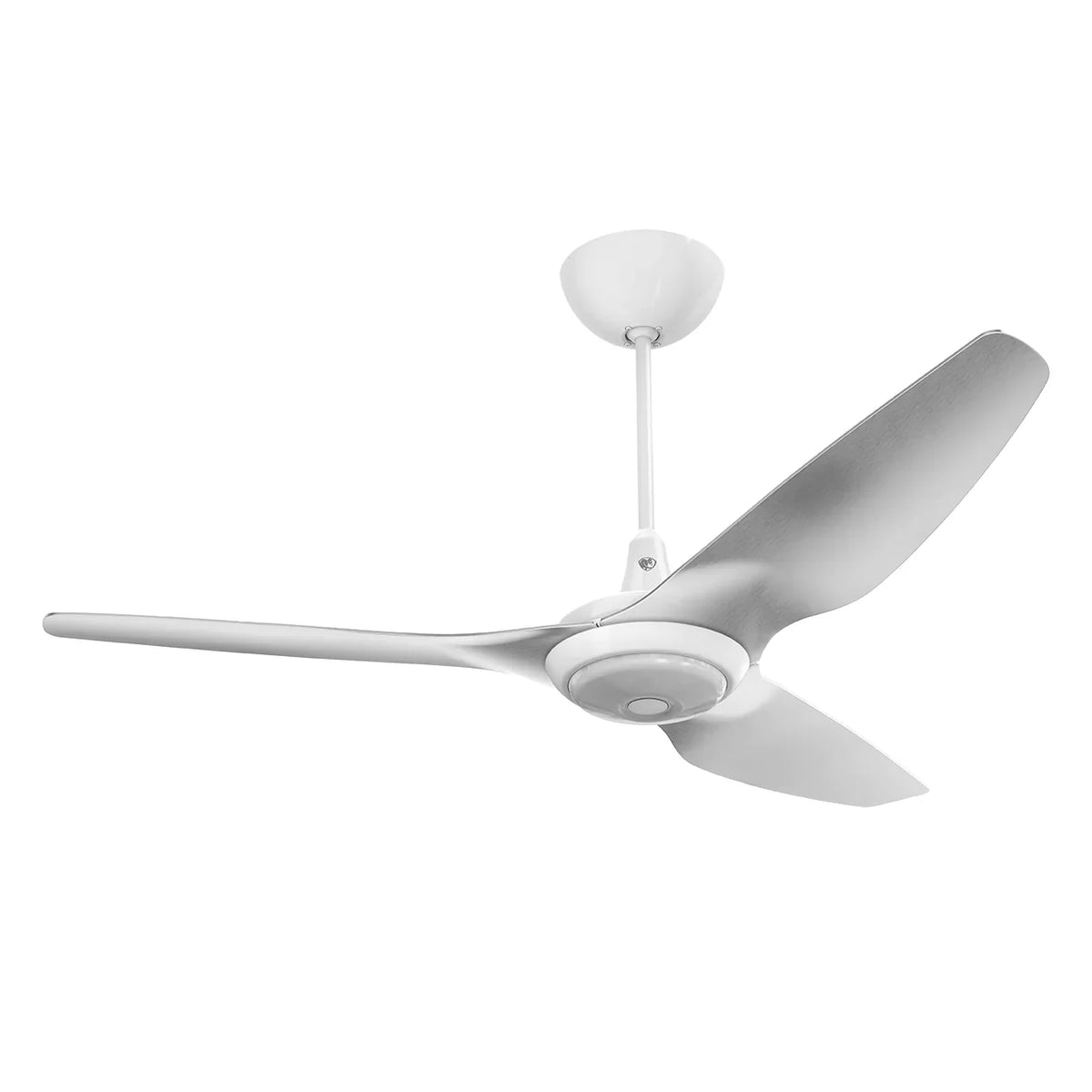 60 Ceiling Fan with Brushed Aluminum Blades and White Finish R906