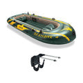 4 Inflatable Boat Set with Oars Pump Motor Mount T418096