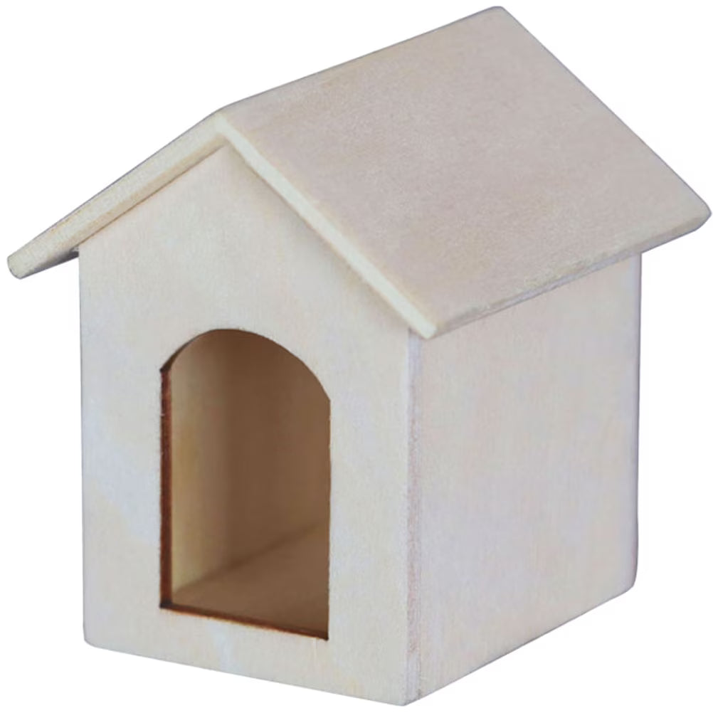 Miniature House Model Wood Ornament U750