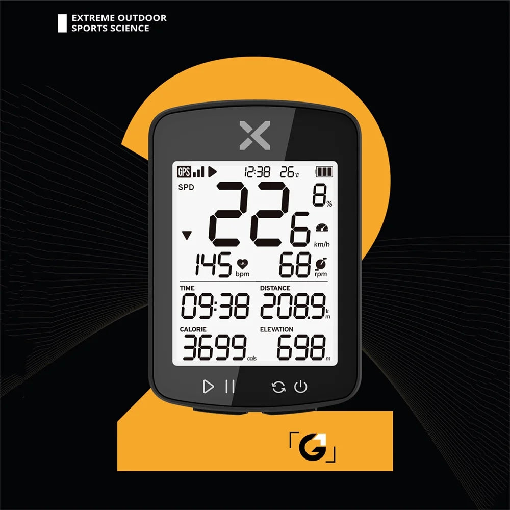 Wireless Waterproof Bike Computer with Speed Distance Thermometer L4261