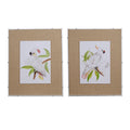 Watercolor Framed Wall Art 30" x 24" Brown and White 2ct J1231