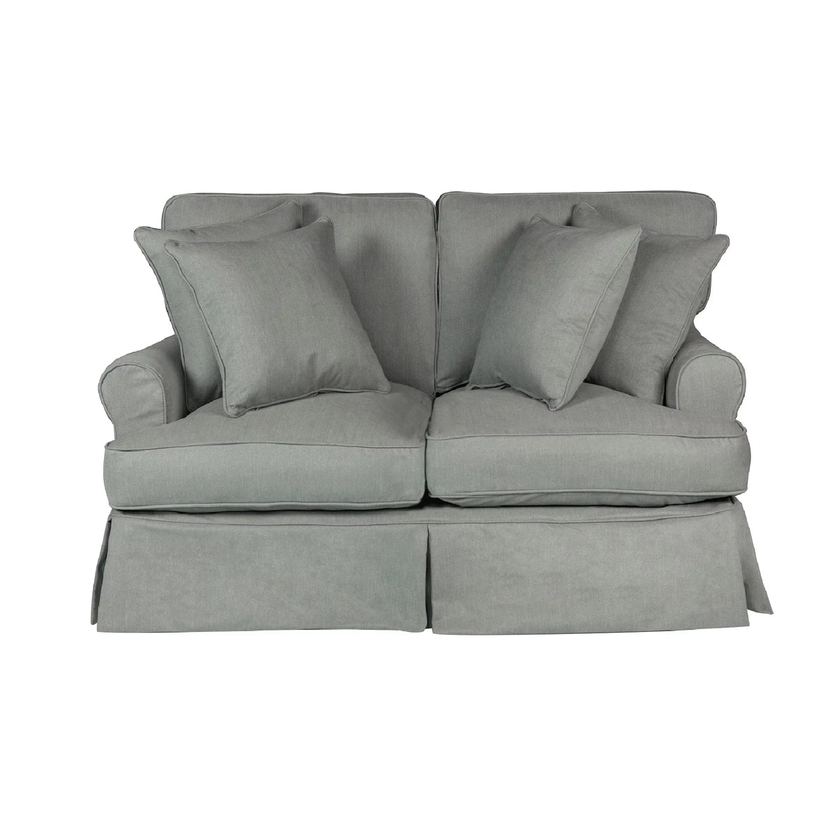 Grey T-cushion Loveseat Cover H389920