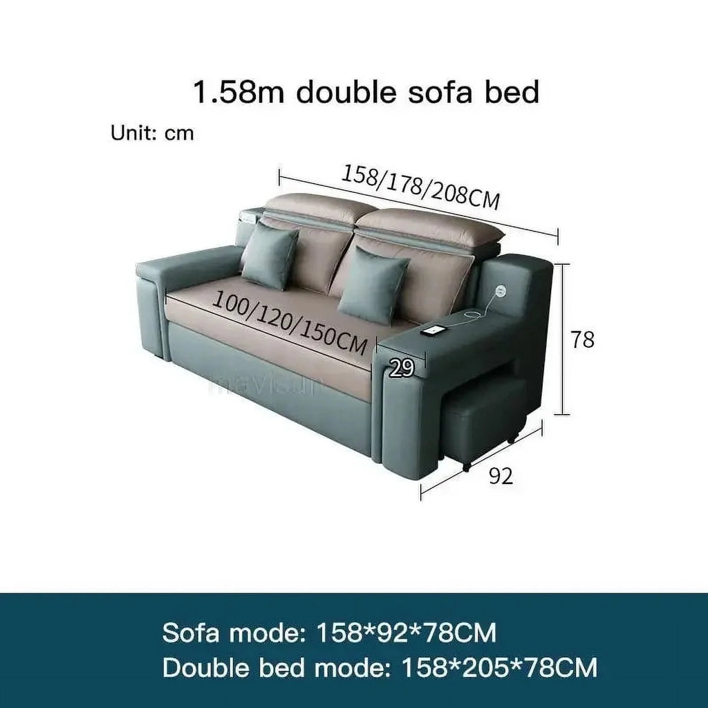 Multifunctional Technology Cloth Sofa Bed U84960