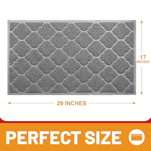 Grey 46x35 Waterproof Non Slip Door Mat C31773
