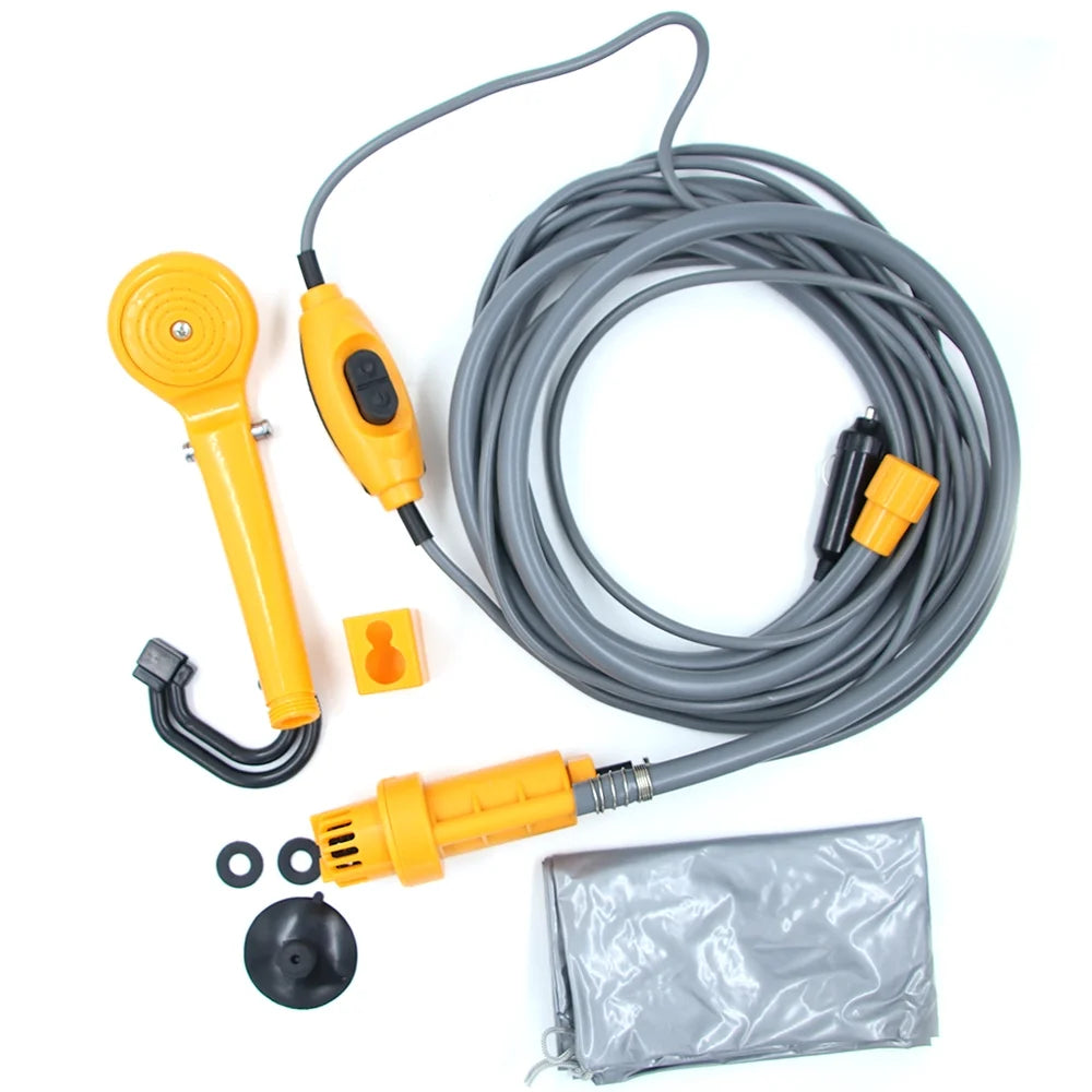 Portable Shower Kit with Pump, 6 Meter Cable, Max 2.5L Per Minute W264050