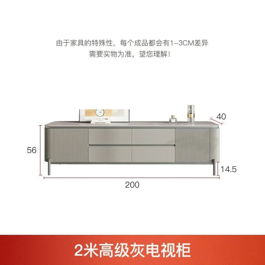 Modern Grey Tv Stand Storage Cabinet R627884