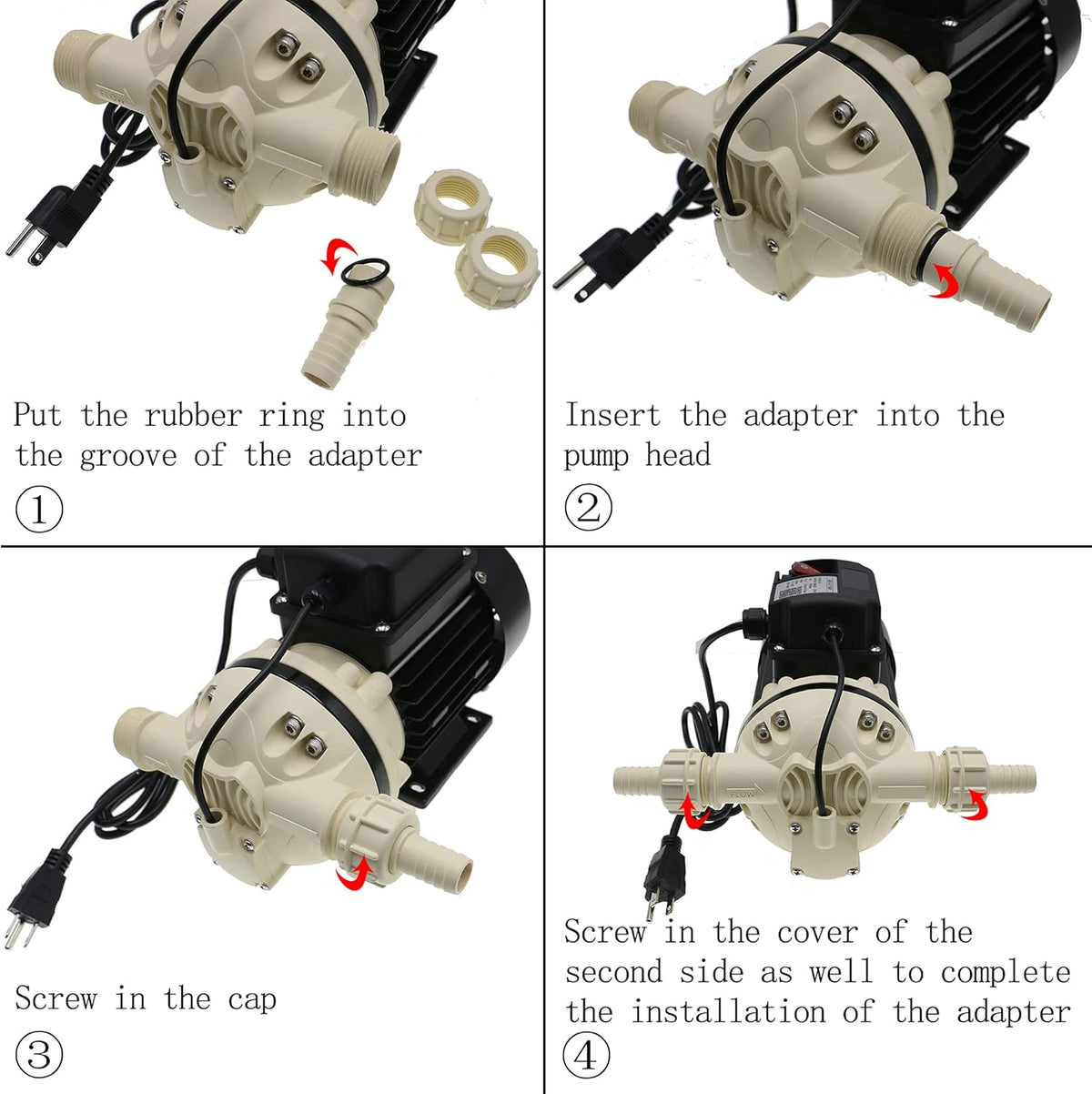 Industrial Water Pressure Pump, 9.2 GPM, 115VAC, 23PSI, 370W Q88648