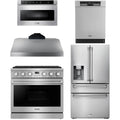36 Gas Range, Range Hood, Refrigerator, Dishwasher and Microwave U5100
