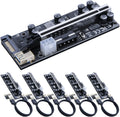 PCIe Riser Card 16X to 1X Powered Adapter 6 Pack I109