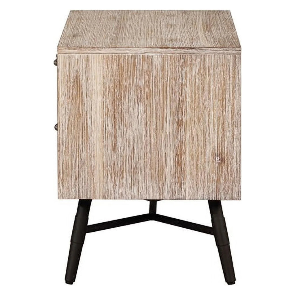 4-piece Brown Wood Eastern King Bedroom Set Q7777