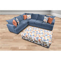 Oversized Navy Corner Sectional T579