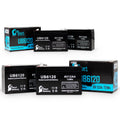 6V 12Ah Sealed Lead Acid Battery with F1 to F2 Terminal Adapters V328
