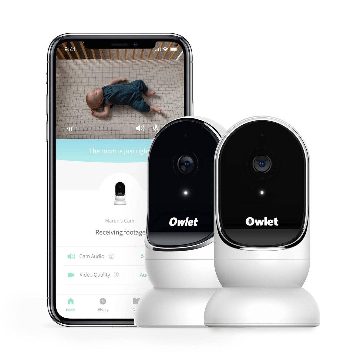 Smart HD Video Baby Monitor 2 Pack P34174