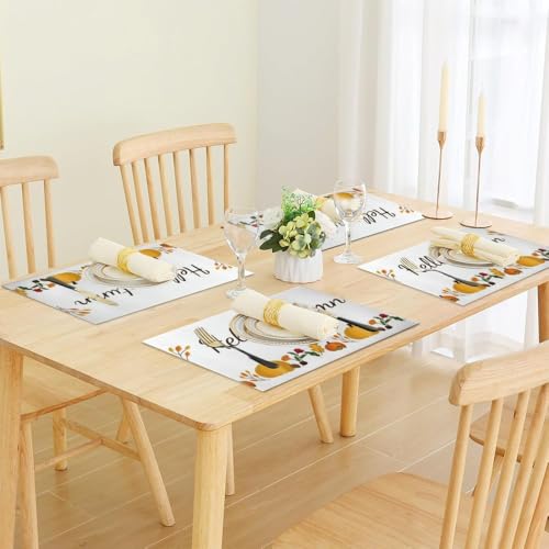Faux Leather 12 X 18 in Non-Slip Placemats 6 Count V396292