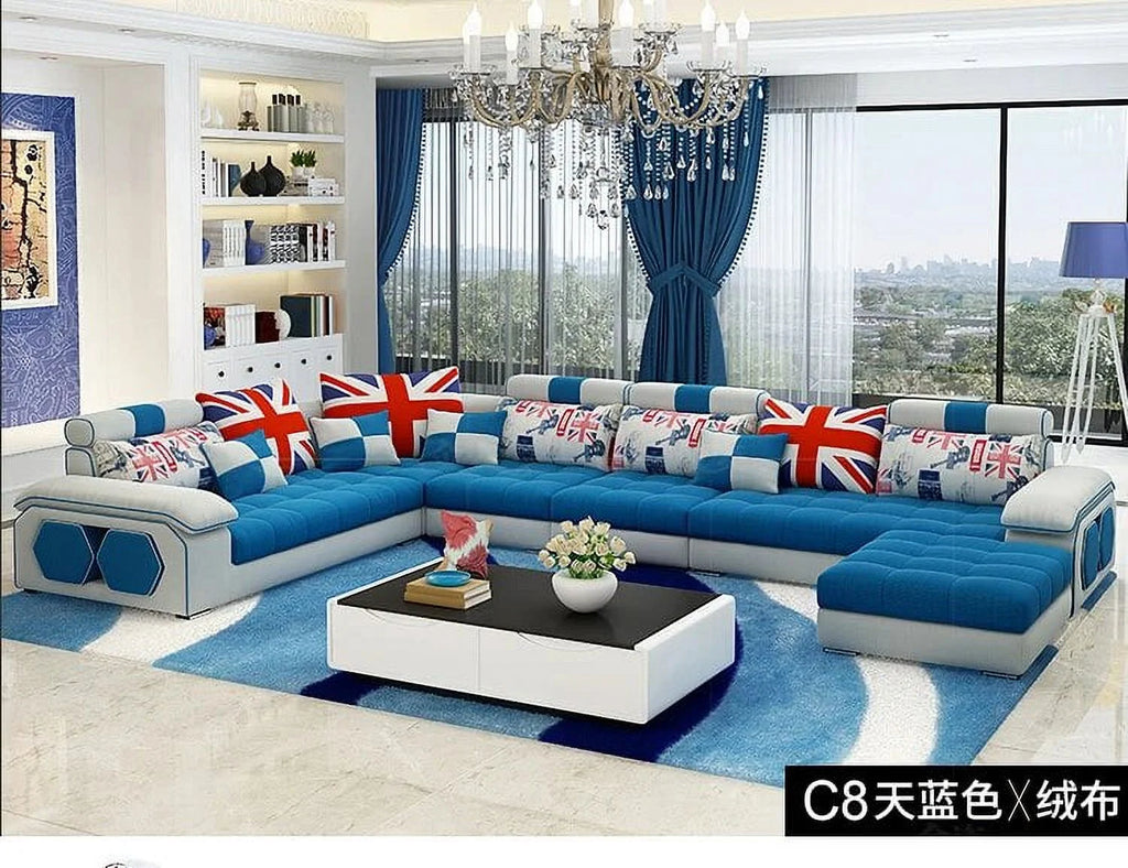 Fabric U Shape Sectional Sofa U174