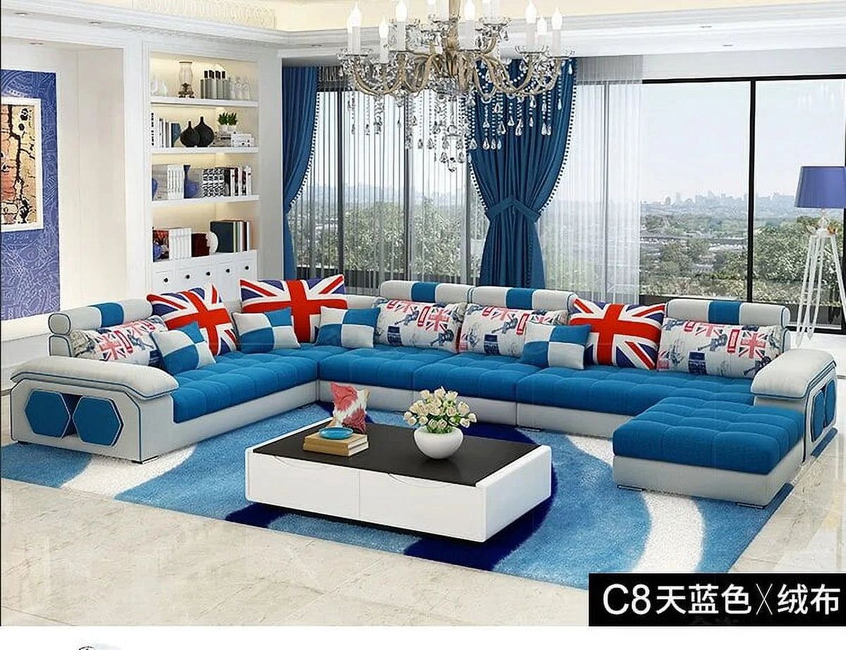 Fabric U Shape Sectional Sofa U174