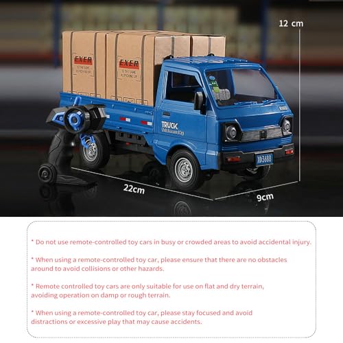 Remote Control Car 1:16 Scale RC Pickup Truck 2.4GHz All Terrain with Spray & Light 3 Batteries White H898