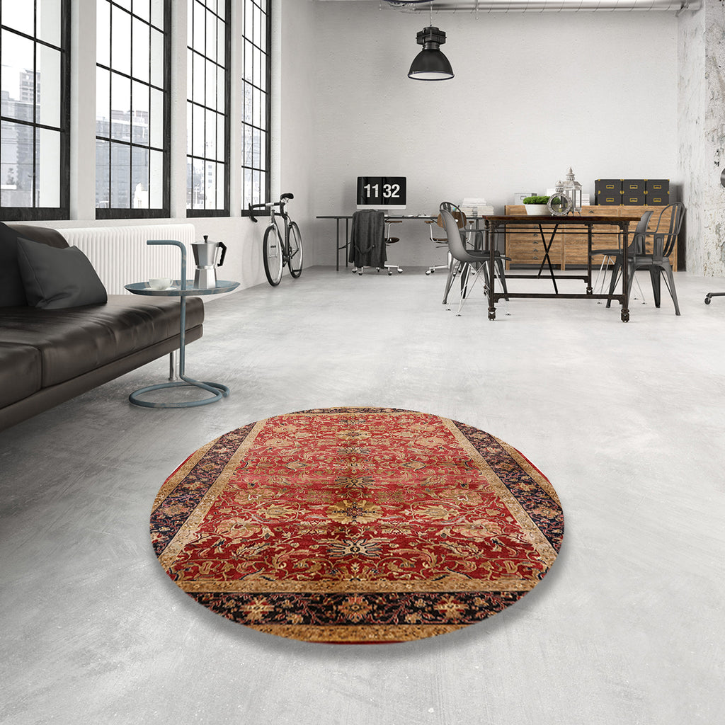 Brown Sand Oriental Area Rug R37021