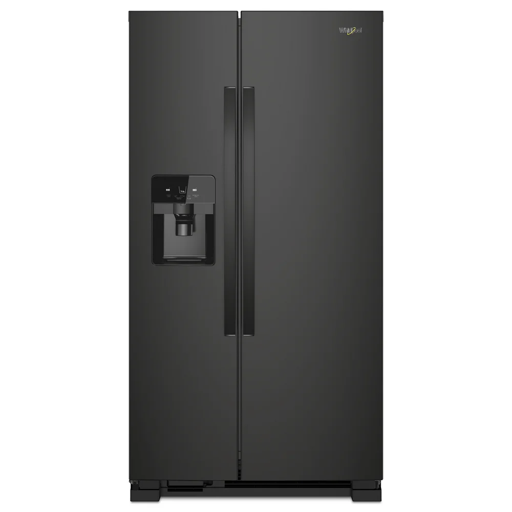 Freestanding Side by Side Refrigerator, 21.4 Cu. Ft. Total Capacity, Frameless Glass W438