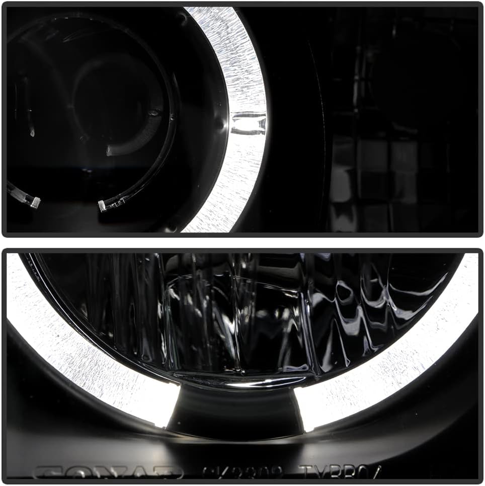 Black Housing Projector Headlights Headlamps C6134
