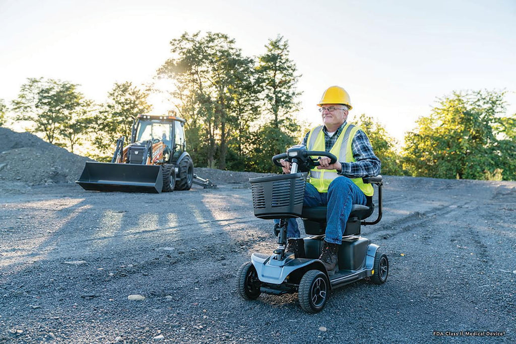 Blue 4-Wheel Scooter M716