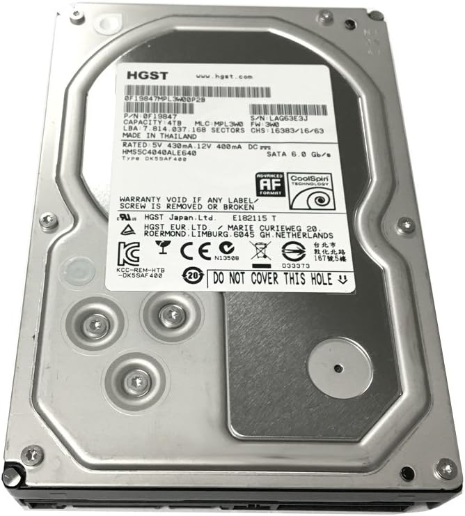 4TB 64MB Cache SATA 6.0Gb/s 3.5in Enterprise Hard Drive (Renewed) Pack of 2 P2939