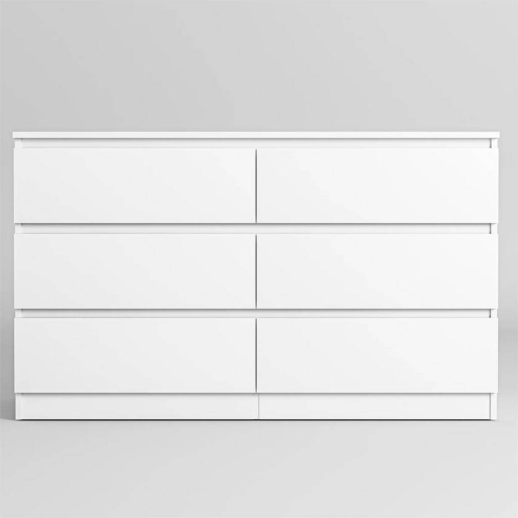 White 6 Drawer Dresser I241503