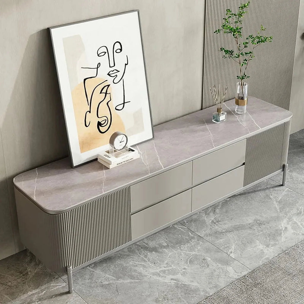 Modern Grey Tv Stand Storage Cabinet R627884