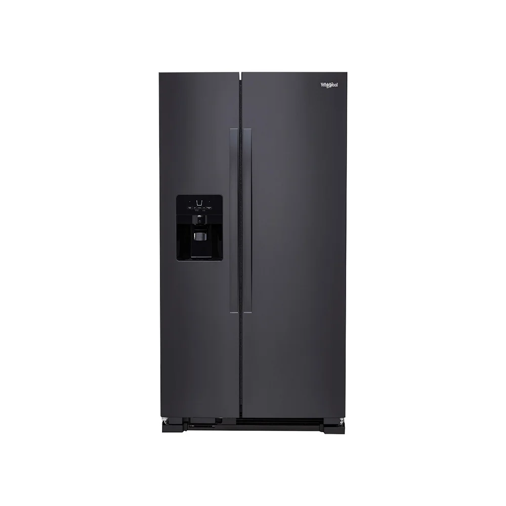 Freestanding Side by Side Refrigerator, 21.4 Cu. Ft. Total Capacity, Frameless Glass W438